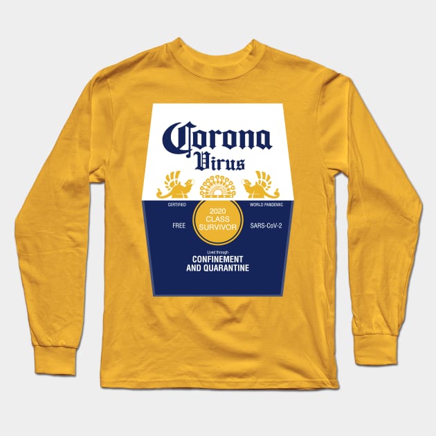 CoronaVirus Long Sleeve T-Shirt by thechromaticscale
